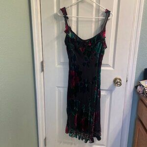Betsey Johnson Vintage Velvet Party Dress Size L